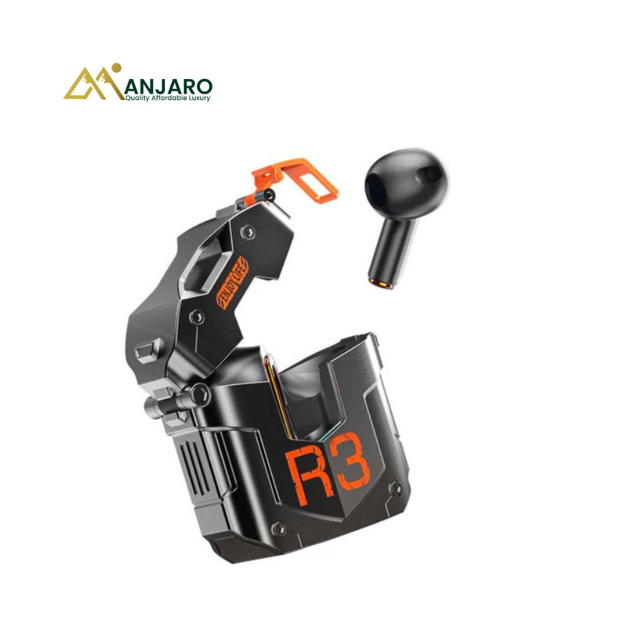 ROCK Wireless Earbuds R3 Steampunk Bluetooth Earphones – Futuristic Design – HD Stereo Sound