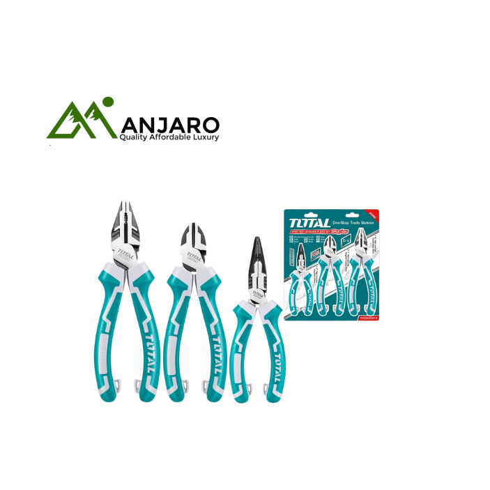 Total THT2K0301S 3 Pcs high leverage pliers setTotal