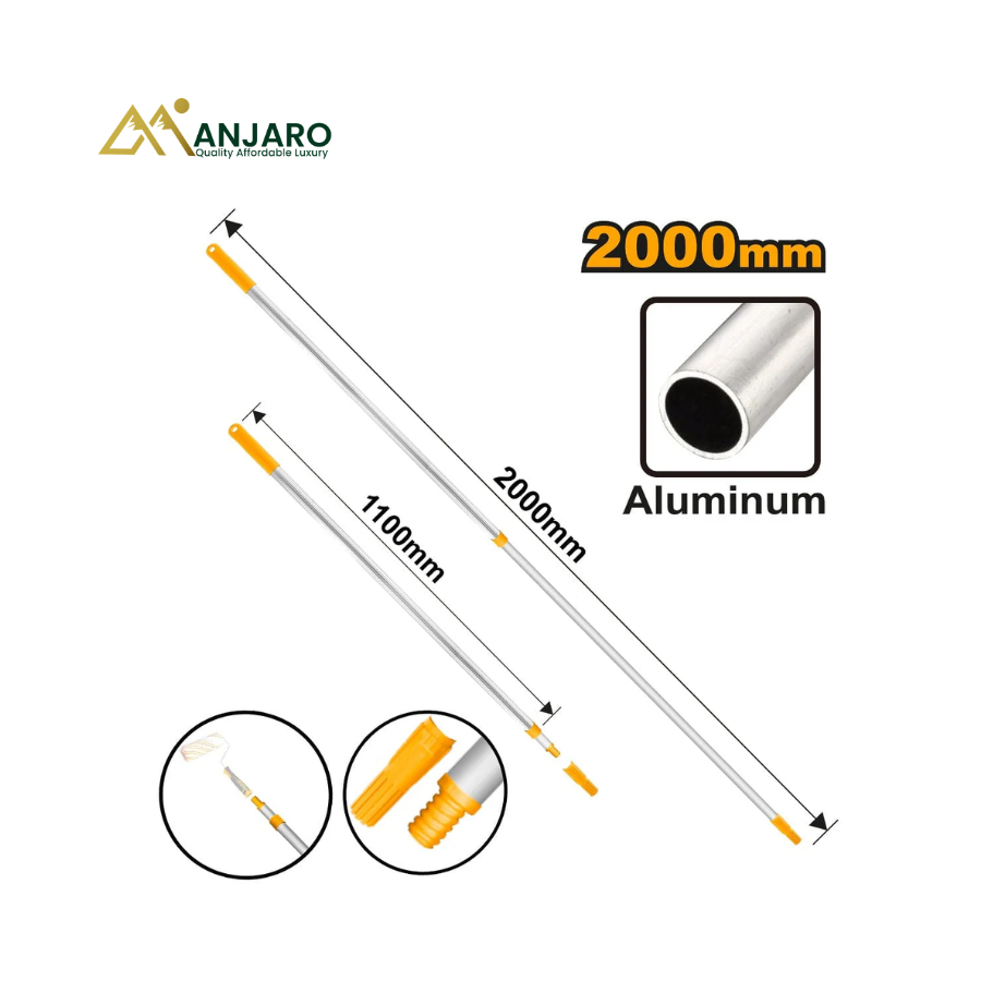 ingco Telescopic Extension Rod – Aluminum Adjustable Pole – 110–200cm HRCEP0201