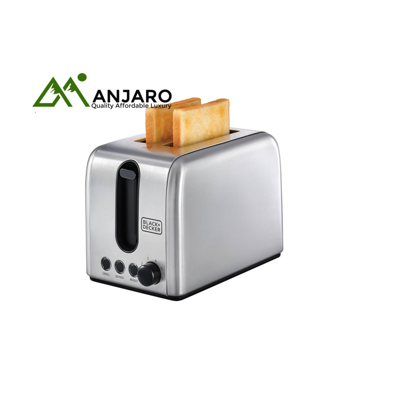 Black & Decker Toaster ET125-B5 – 2-Slice Toaster with Browning Control, Auto Pop-Up & Easy Clean Tray