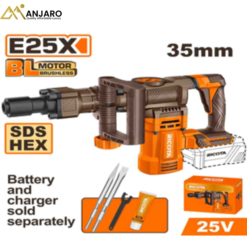 Ricota  Brushless Cordless Demolition Breaker RLLDB2535 & RLLDB25352