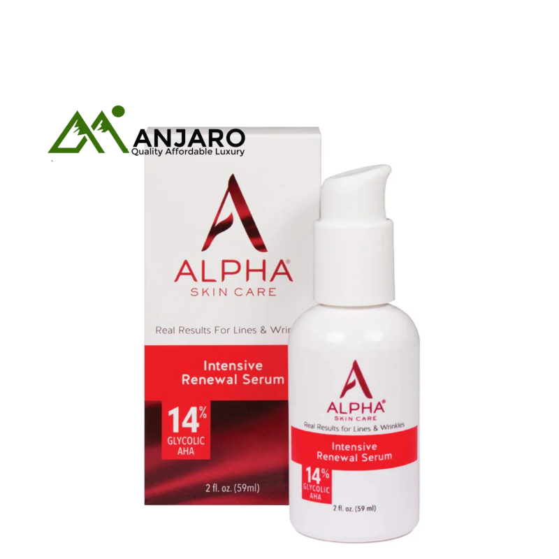 ALPHA 14% Glycolic AHA Intensive Renewal Serum – 2 fl oz | Smooth Texture & Brighten Skin Tone