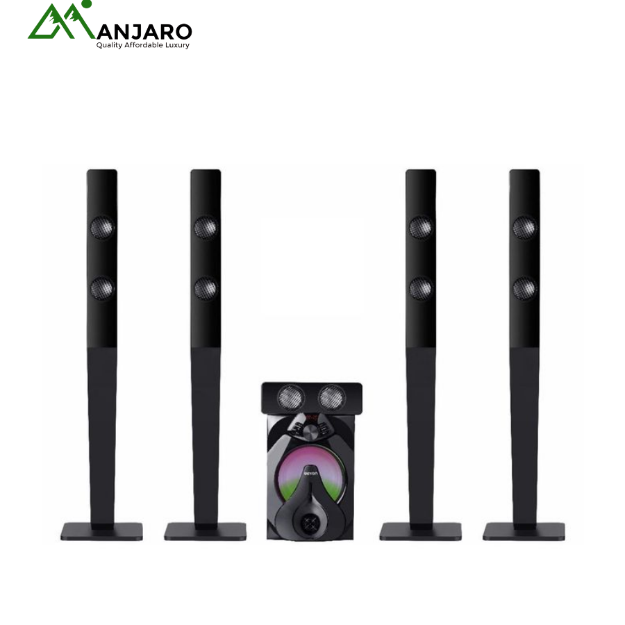 Amigool S510 5.1 Multimedia Speaker System – Home Theatre Sound with Deep Bass, Bluetooth, USB & FM Radio
