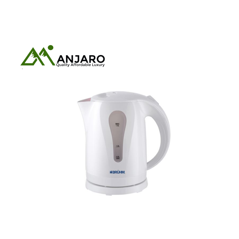 BRUHM Kettle BKW-18PW – 1.8L, 2200W Fast Boil, Full White Electric Kettle