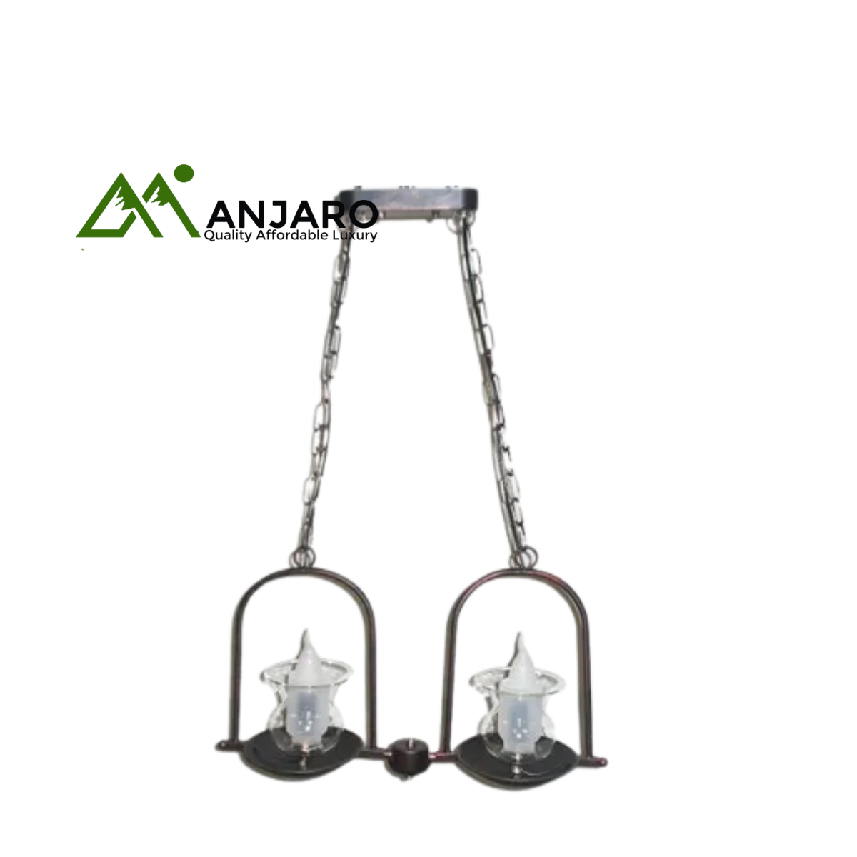 ASYA AVIZE 2182/2 RAB Chandelier – 2-Light E14 40W – Antique Bronze