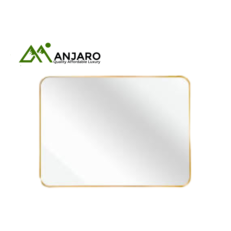 TUK Gold Wall Mirror 001+70×50 – Elegant Rectangular Mirror with Gold Frame