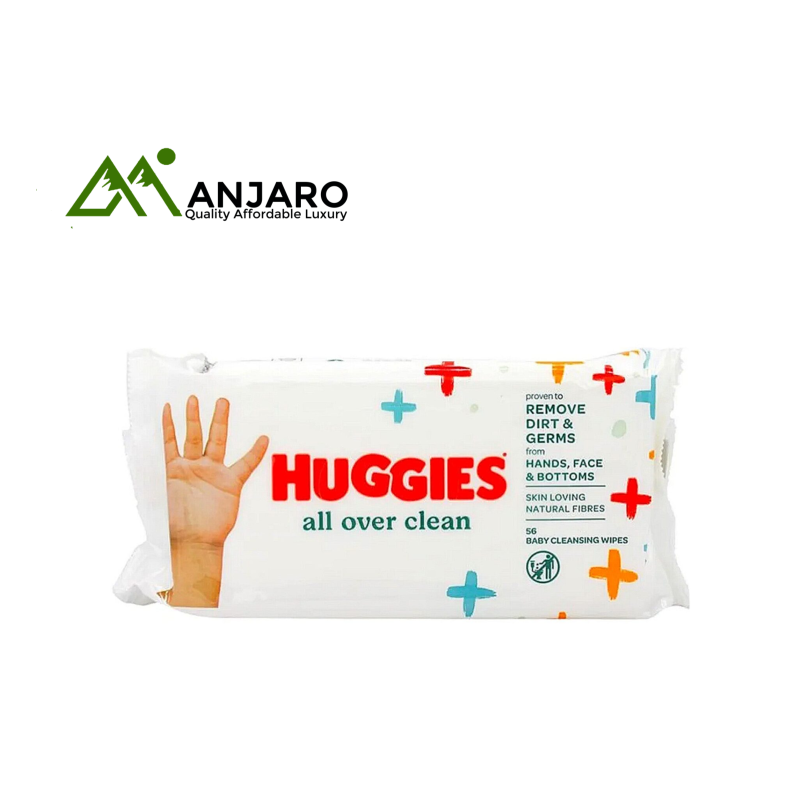 Huggies All Over Clean Baby Wipes – 72 Count, Gentle & Effective for Sensitive Skin