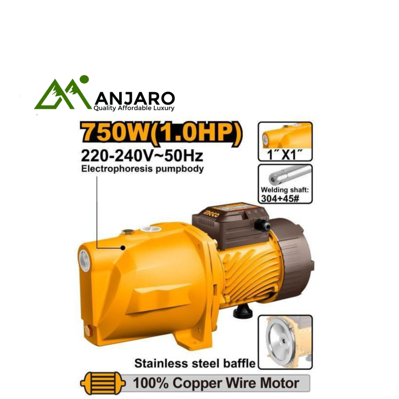 Ingco Self-Priming Jet Water Pump 750W (1.0HP)  JP075068