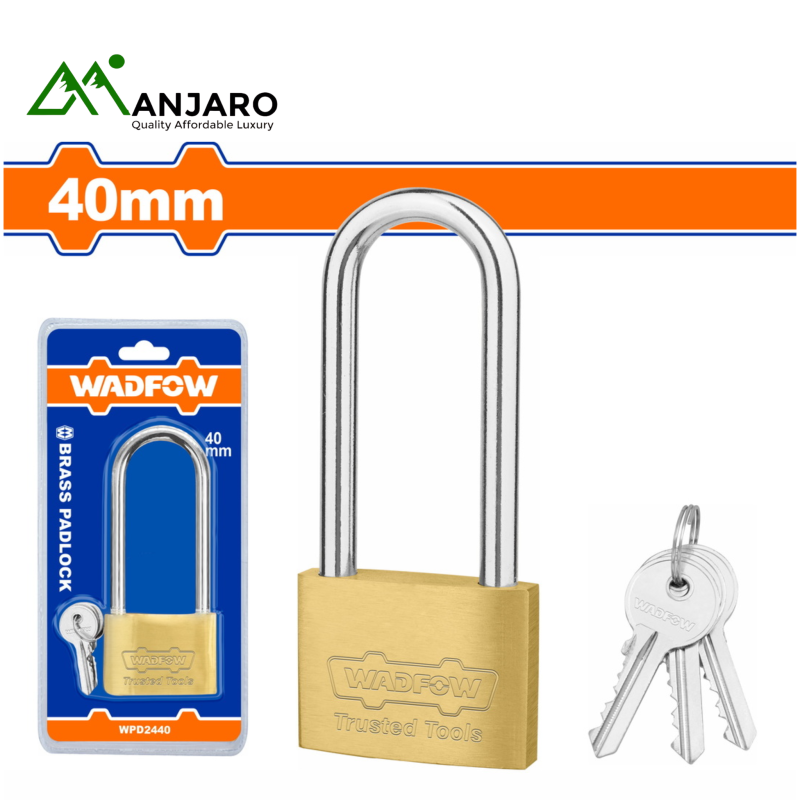WPD2460 & WPD2440 Long Shackle Brass Padlocks