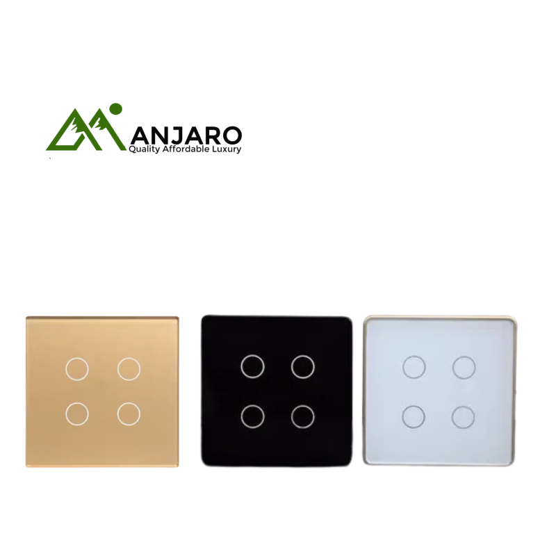 4 Gang Smart Switch – Multi-Control Wi-Fi Wall Switch for Home Automation | Alexa, Google, Tuya, Smart Life Compatible