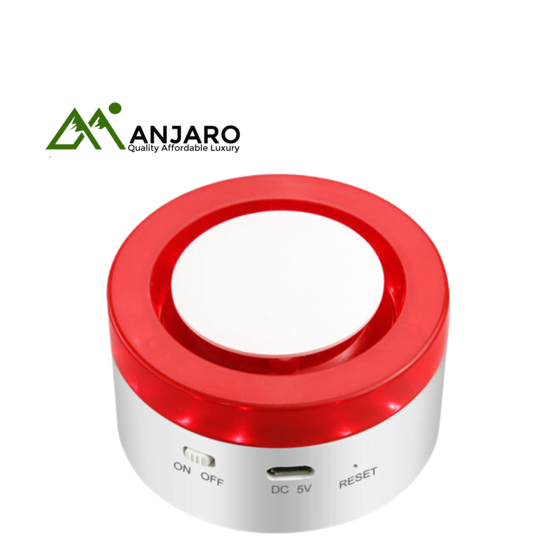 Red Siren Alarm – Smart Wireless Security Siren | Alexa, Google, Tuya, Smart Life Compatible