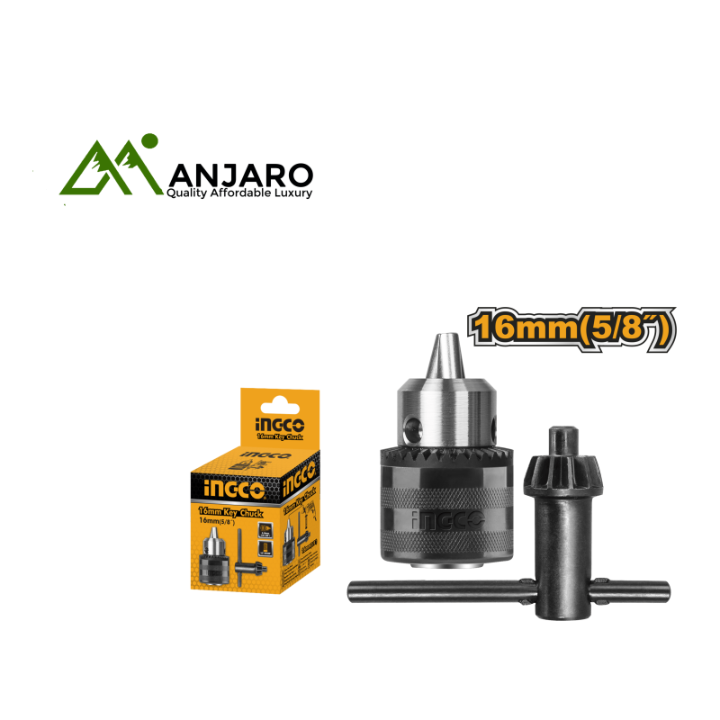 KC1601 16mm Key Chuck with 1/2"-20UNF Connection – Durable 3–16mm Drill Chuck with Key