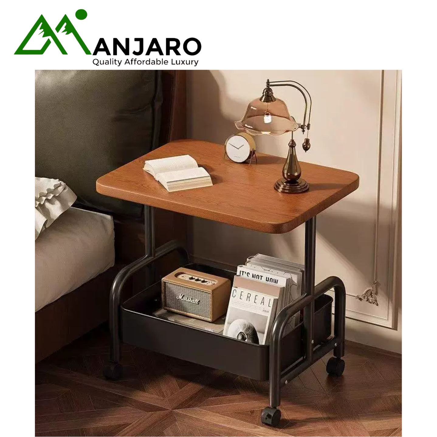 Modern Movable Living Room Sofa Side Table (Shipping Fee Included)