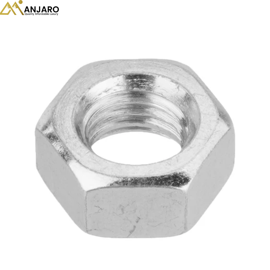 Wadfow Hex Nut Set – M6, DIN 934, Class 8, Carbon Steel, Zinc Plated, 600 pcs WMV1506A