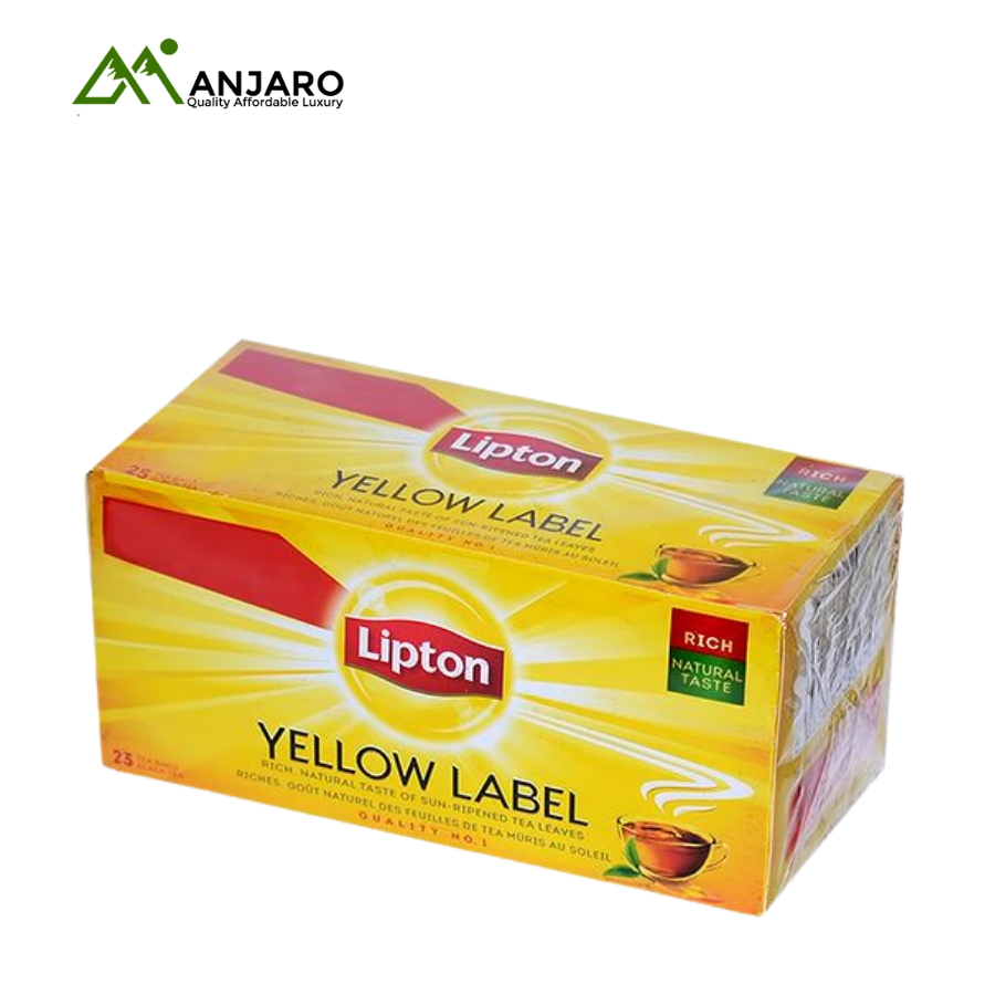 Lipton Black Tea 25 Teabags – Refreshing & Energizing Daily Brew