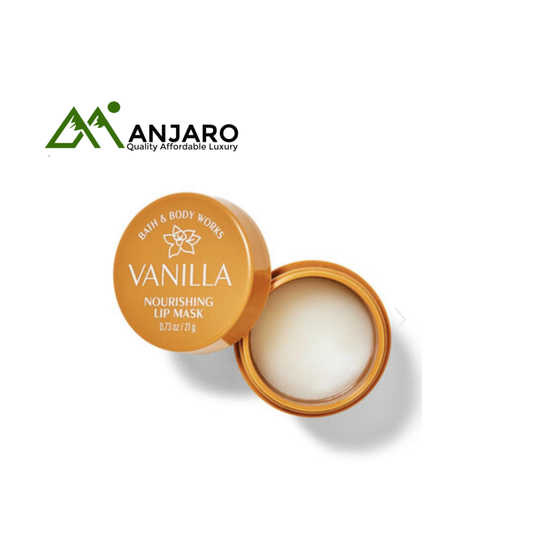 BATH & BODY WORKS Vanilla Nourishing Lip Mask – 0.73oz | Deeply Hydrating Overnight Lip Treatment with Sweet Vanilla Scent