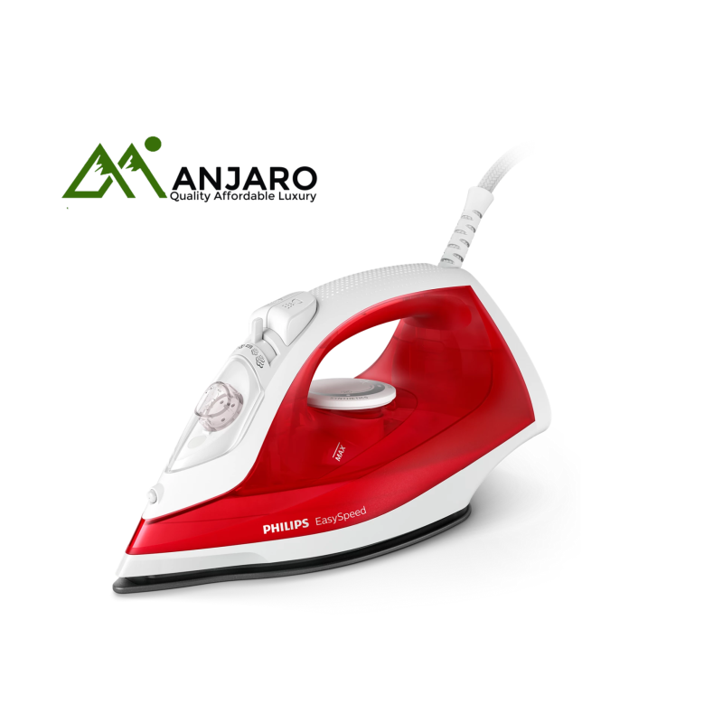 PHILIPS Steam Iron GC1742/46 – 2000W | Red Design, Ceramic Soleplate & Powerful Steam Boost for Quick Wrinkle Removal