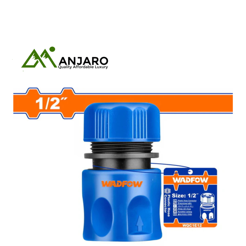 WQC1E12 Plastic Hose Connector – 1/2"