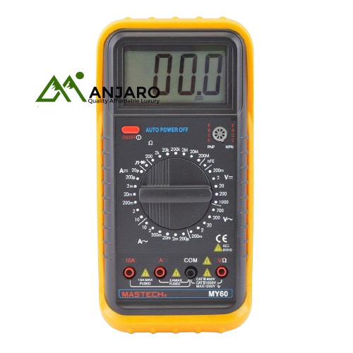 Mastech Digital Multimeter MY60 – Resistance, Transistor hFE, Diode, Continuity Buzzer, Data Hold