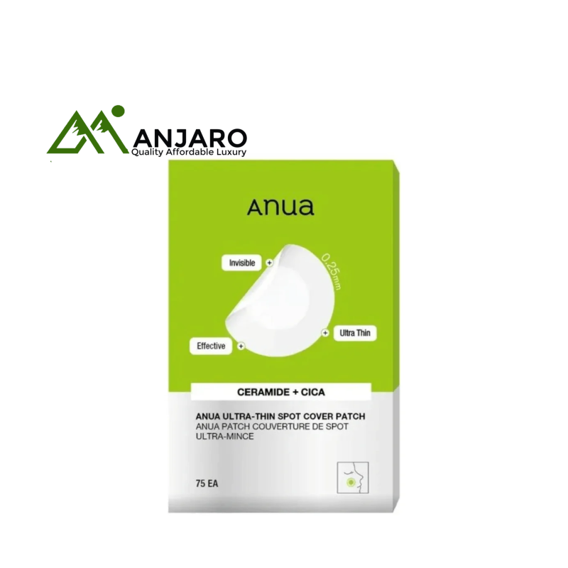 ANUA Ultra Thin Spot Cover Patch – 75­Count Invisible Hydrocolloid Patches with Ceramide & Cica