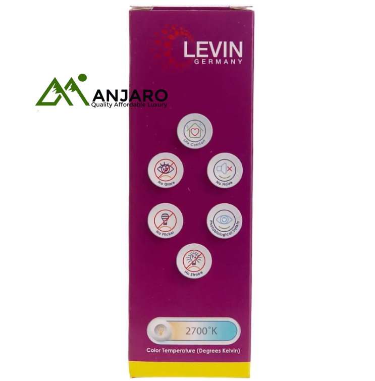 LEVIN LED C37 Filament Candle Bulb E14 – 4W 3000K Warm White