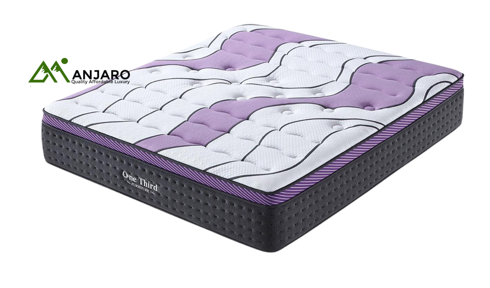 TL2306B Green Tea Memory Foam Mattress – 28cm Thick, Lavender Fabric, 7-Zone Support & Foam Box Edging