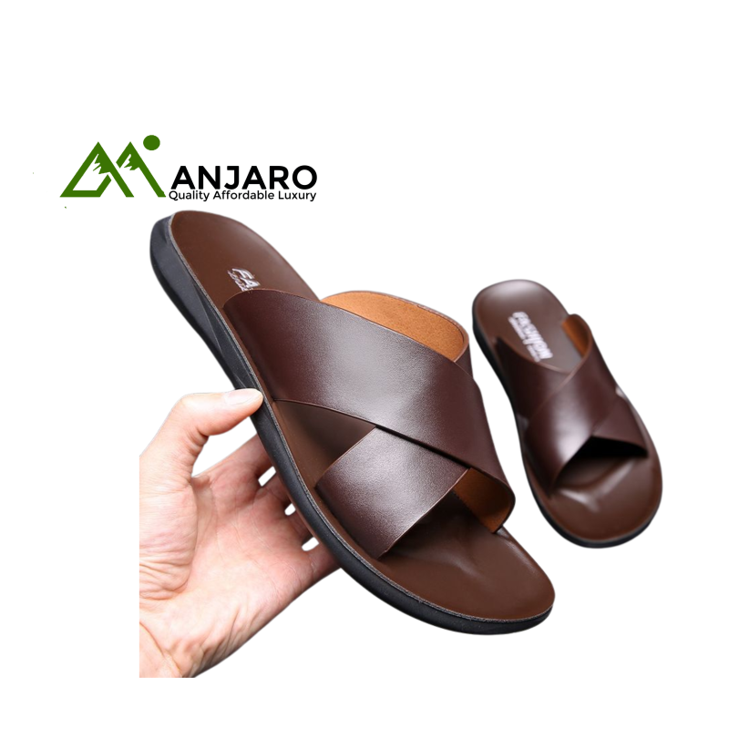 Duoya Outdoor Leather Slippers – Breathable, Lightweight & Quick-Drying Sport Slippers for All Seasons