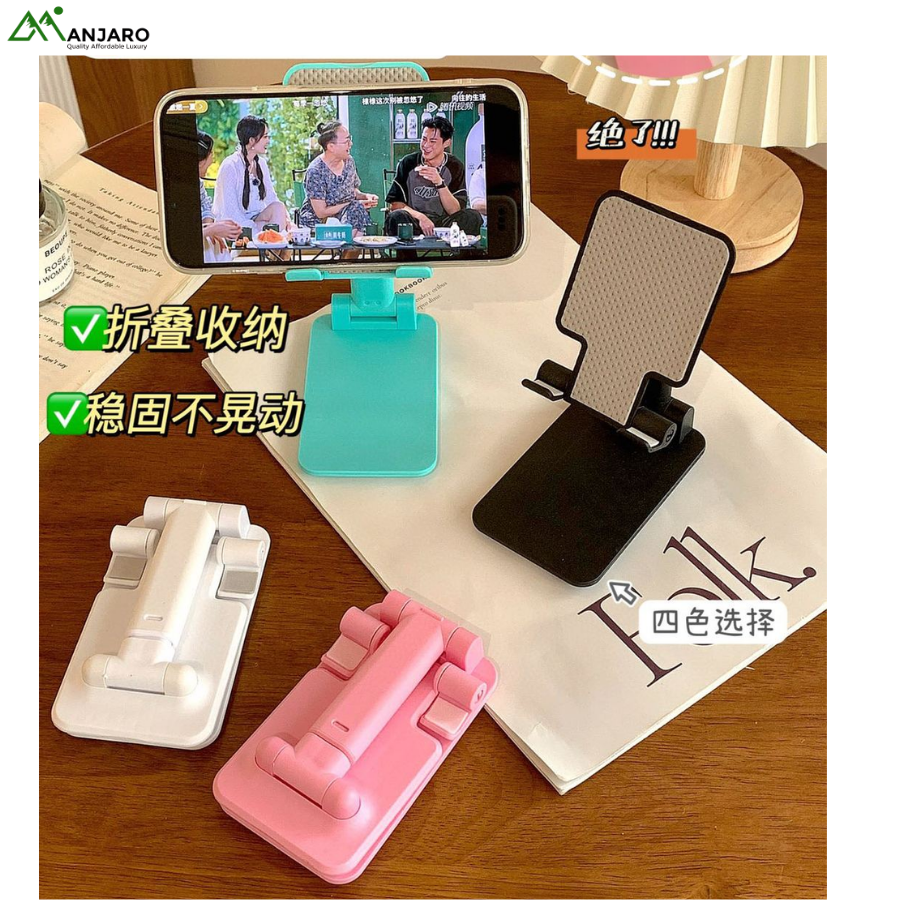 New Mobile Phone Holder – Foldable Lifting Live Broadcast Stand | Plastic | Multifunctional Desktop & Car Mount (Benefits: Adjustable Height, Hands-Free Convenience) shipping fee included