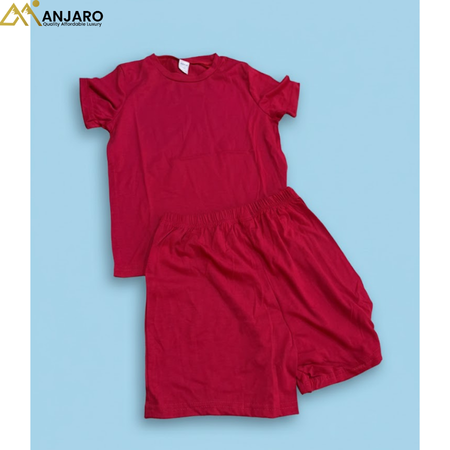 Kids Red T-Shirt & Shorts Set – 5/6/7 Years