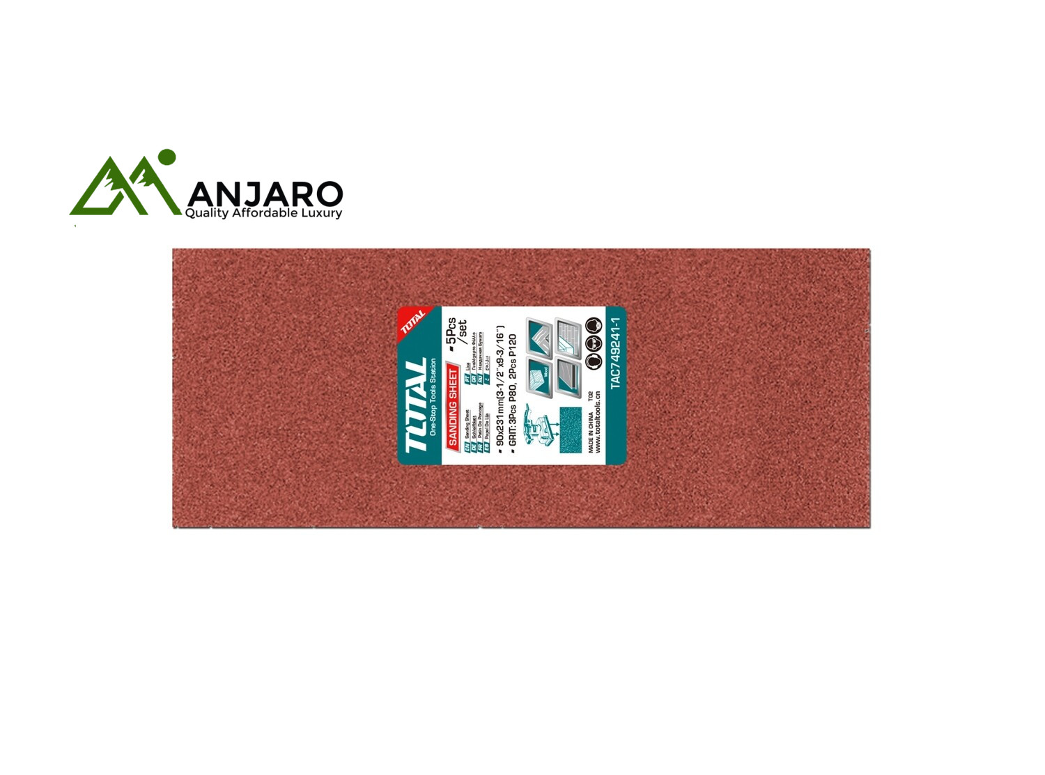 Total TAC749241-1 Sanding sheet set