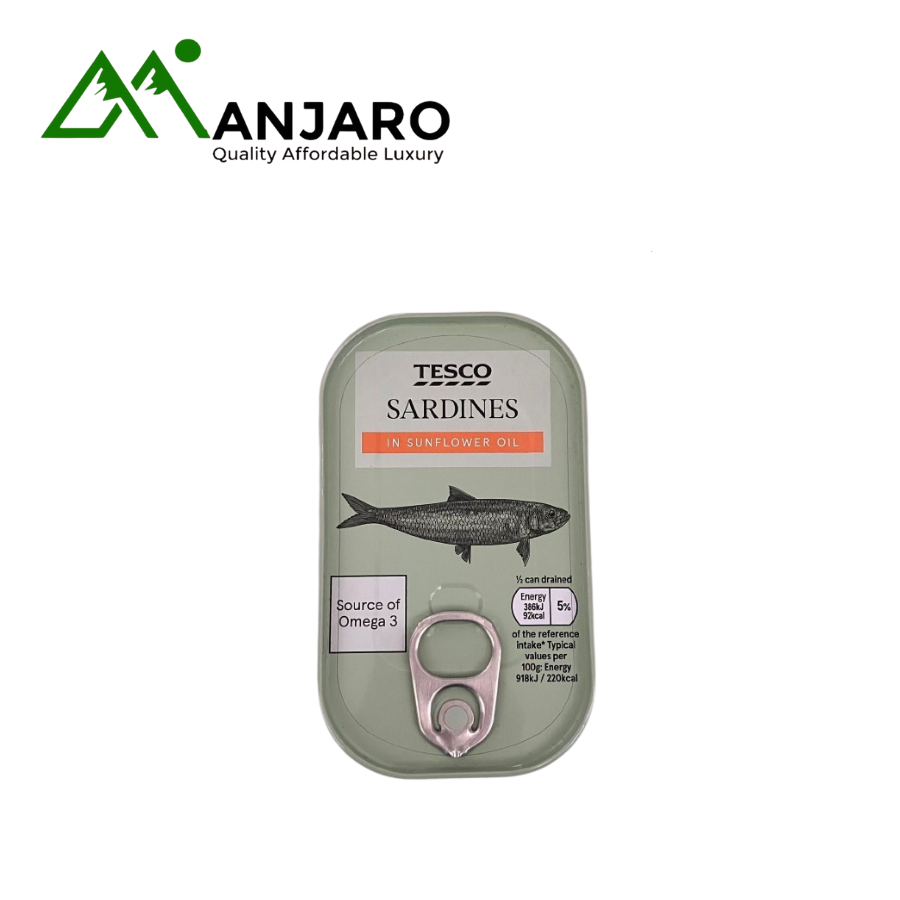 Teseco Sardines in Sunflower Oil – 125g | Rich in Omega-3 & High-Protein Healthy Meal