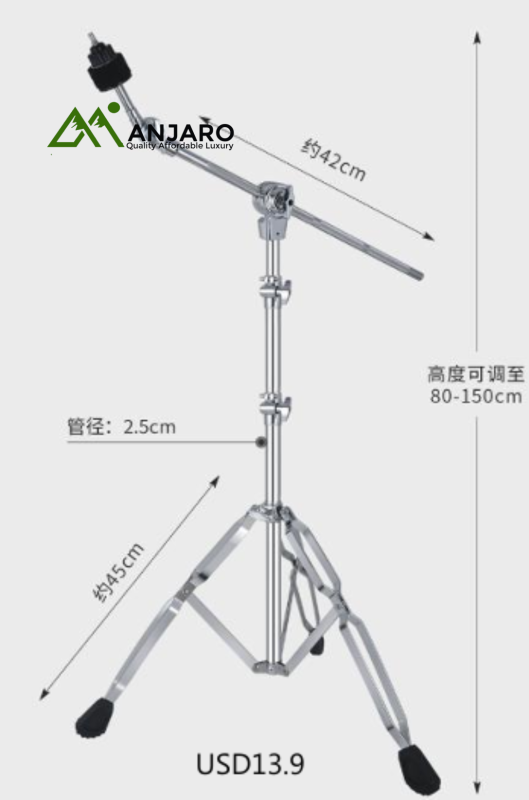 Asanasi B-500 Slanting Cymbal Stand – 25mm Steel Pipe