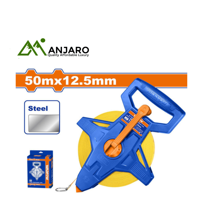 Wadfow  Steel Measuring Tape – 50m x 12.5mm WMT3550
