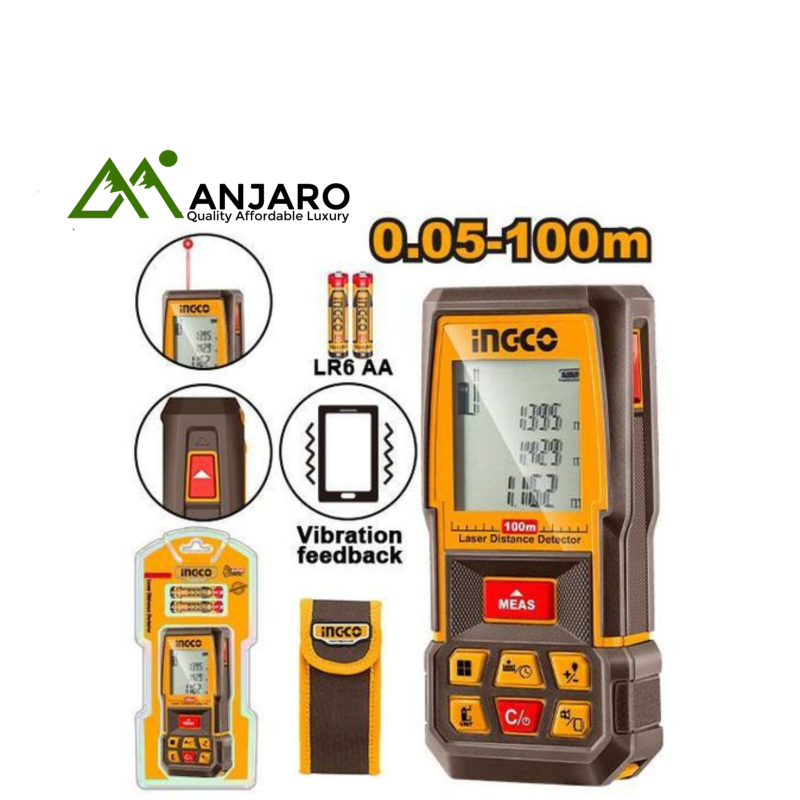 Ingco Laser Distance Detector – 100m HLDD1008