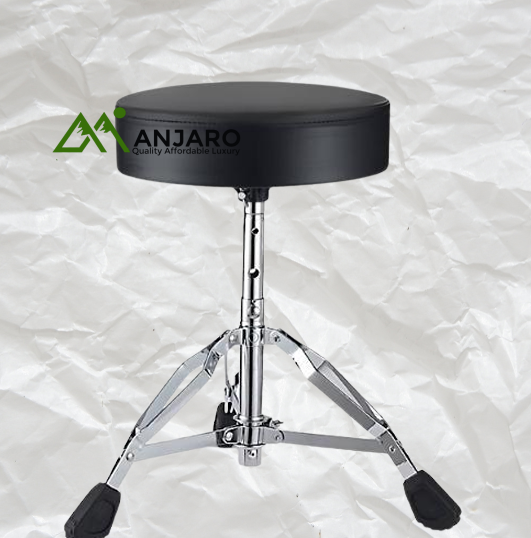 T-50 Kids Drum Throne – Alloy Frame, Leather Sponge Seat, Adjustable Height