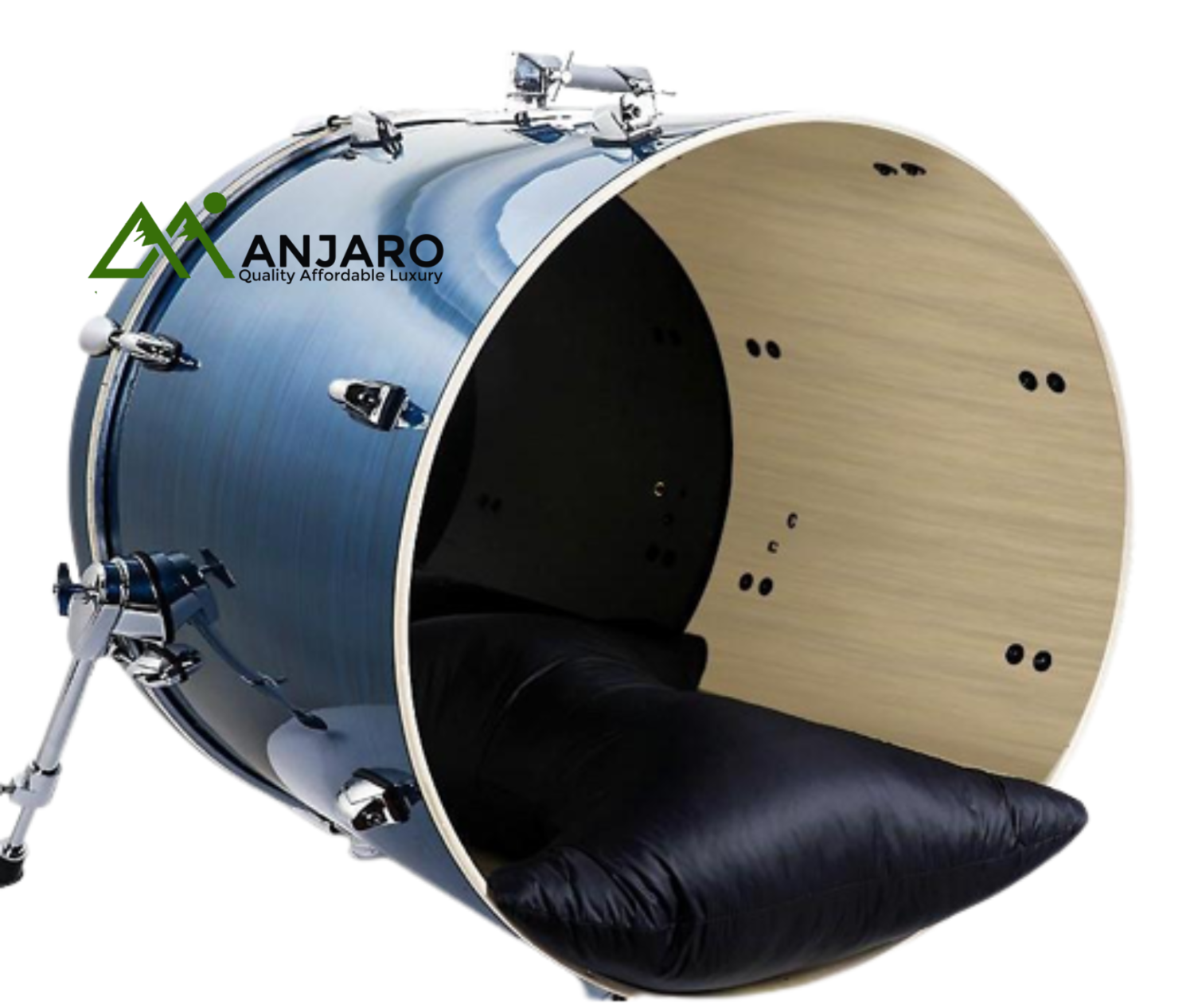 Kick Drum Pillow – 45×51cm | Enhanced Bass Drum Dampening with Soft, Thickened Knitted Surface