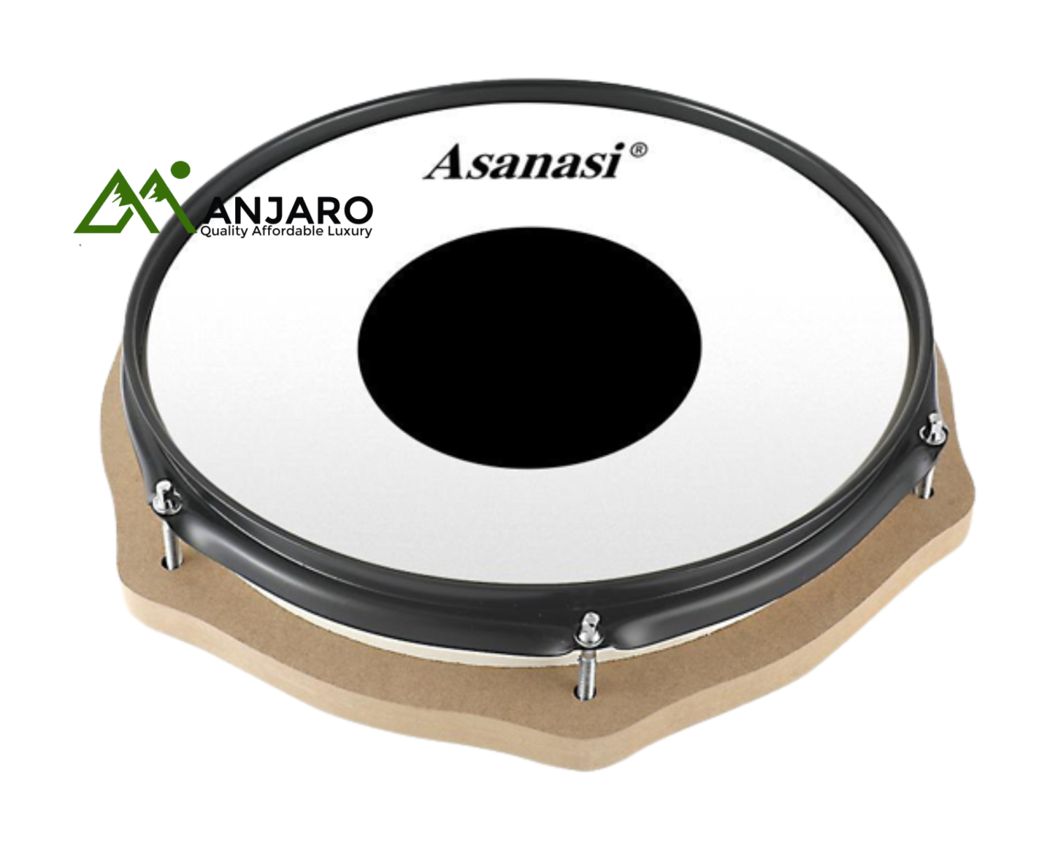 12” Simulated Dumb Drum Pad – 32cm Premium Skin Surface | Real Drum Feel for Precision Practice
