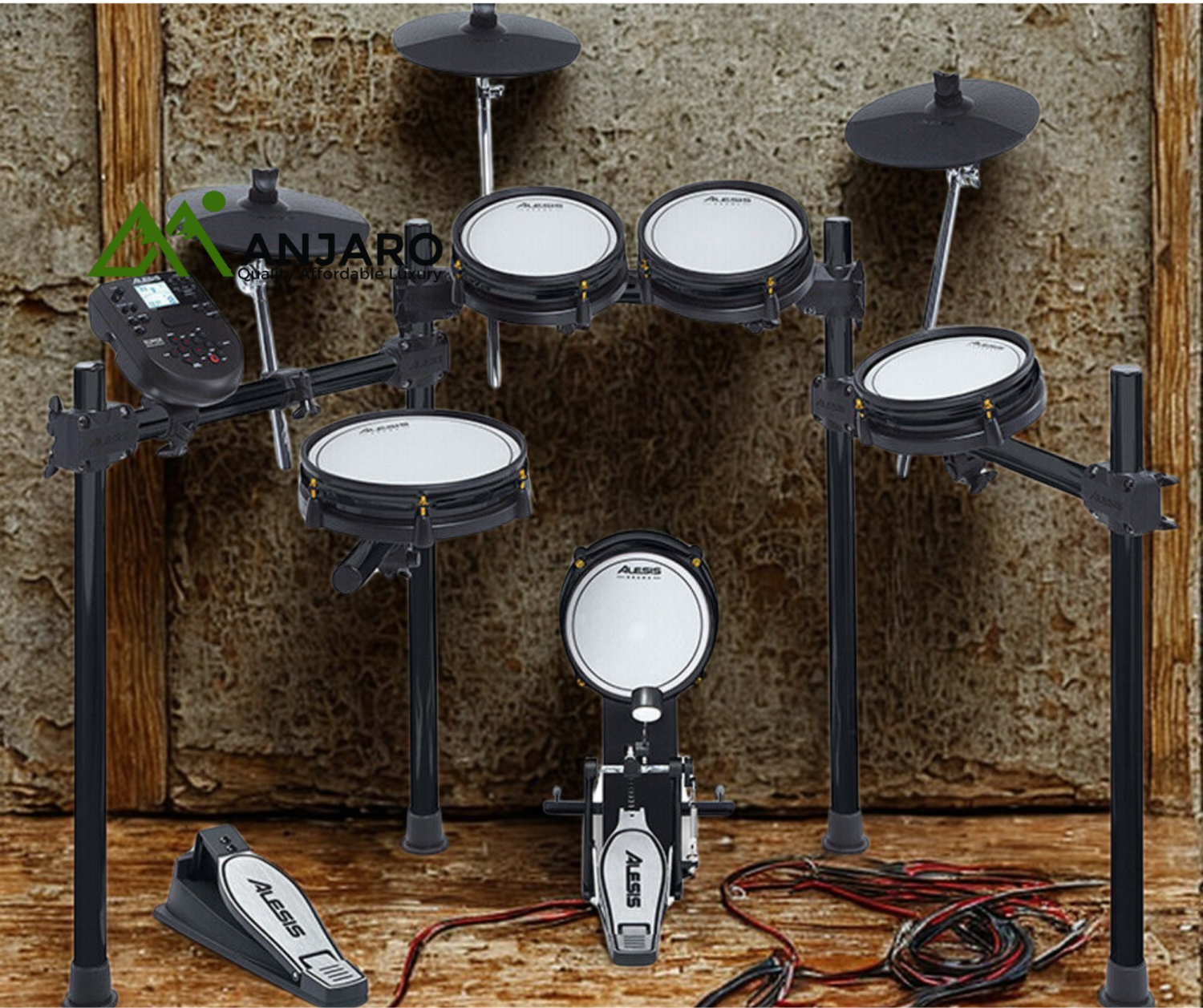 MX503 Electric Drum Set – Mesh Head 5-Drum, 4-Cymbal Kit with 12” Snare & 15 Timbre Effects (No Throne)