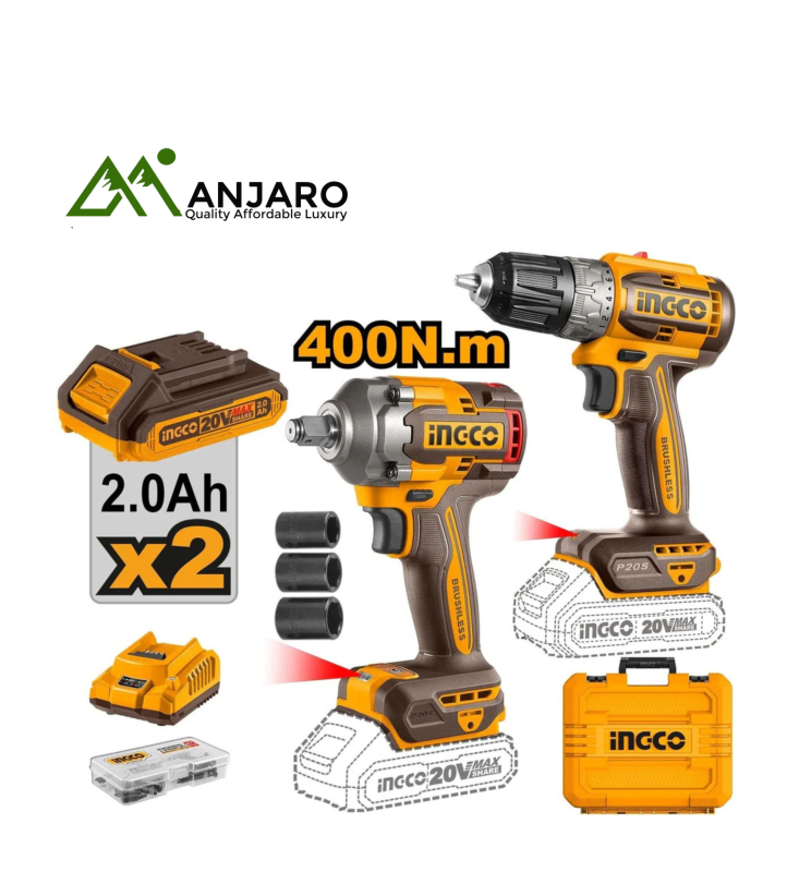 Ingco CKLI20271 Cordless 2 pcs combo kit