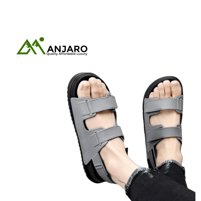 Duoya Men’s Summer Slides – Lightweight Breathable Outdoor Flat Sandals