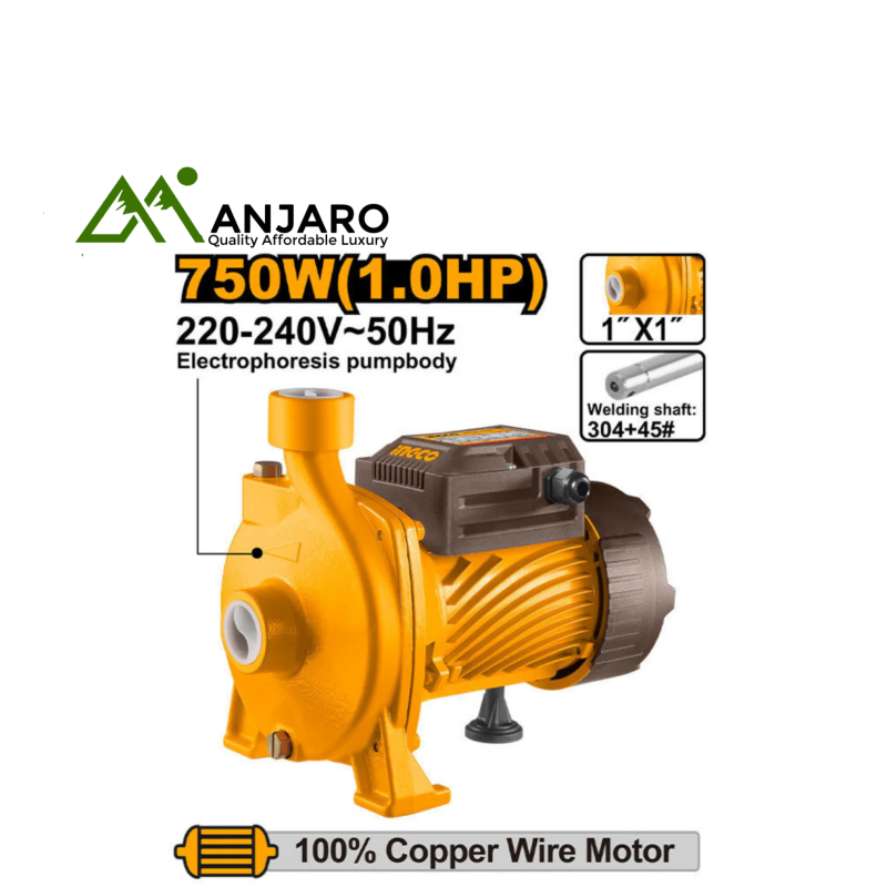 Ingco Centrifugal Water Pump – 750W 1.0HP CPM75068