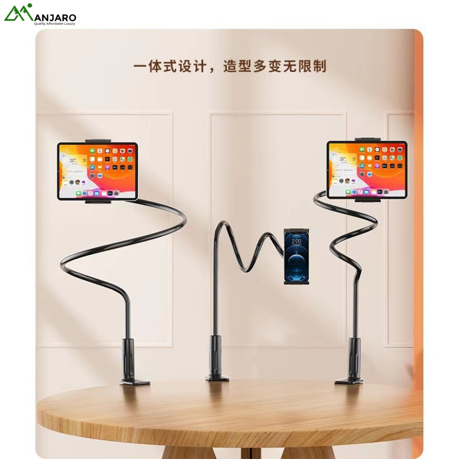 Spiral Support Desktop Stand 75CM – Universal Lazy Mobile & Tablet Holder for Bedside and Desk Use(shipping fee included)