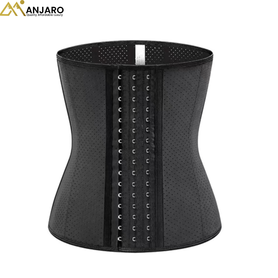Premium Black Latex Waist Trainer Corset 8825