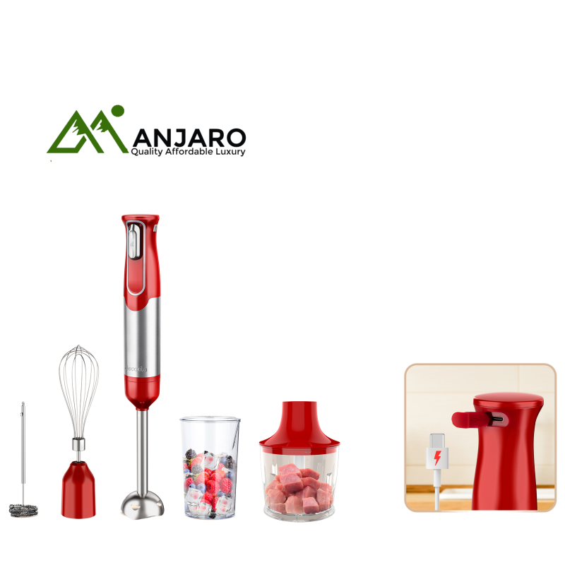 Decakila KMJB021R Cordless hand blender - 5 in 1