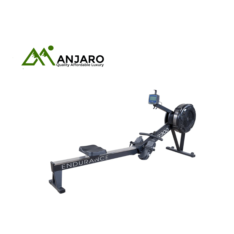 Endurance Air Rower R300 – Self-Generating, User-Controlled Air Resistance Rower for Total Body Cardio
