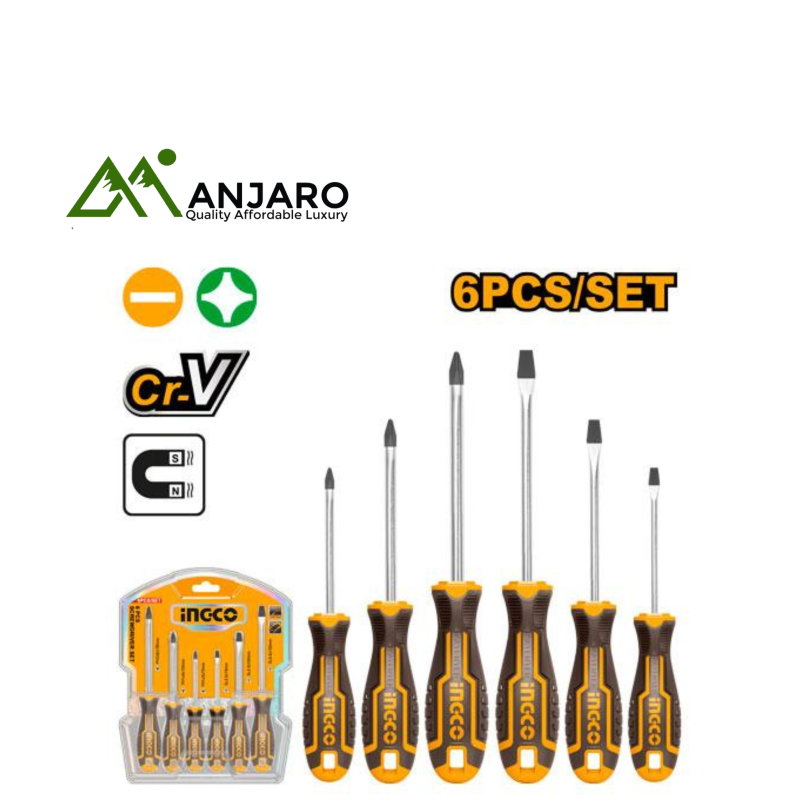 Ingco HKSD0628 6 Pcs screwdriver set