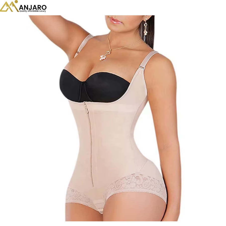 Lace-Trim High-Waist Shaper  1079