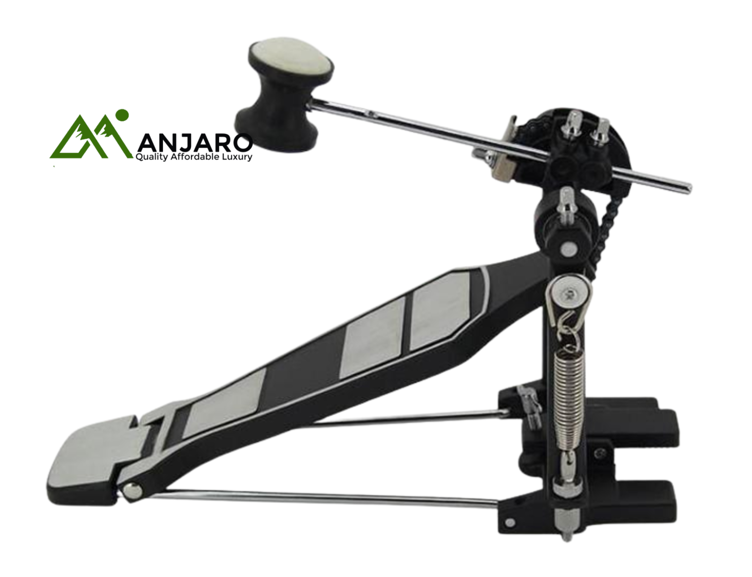 Asanasi P-50 Drum Pedal – Steel Construction, Adjustable Height, Nickel Plating