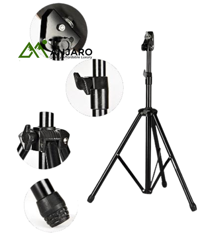 8” Adjustable Practice Pad Stand – 55–95cm Height Range | Lightweight, Stable Metal Build for Drummers on the Move