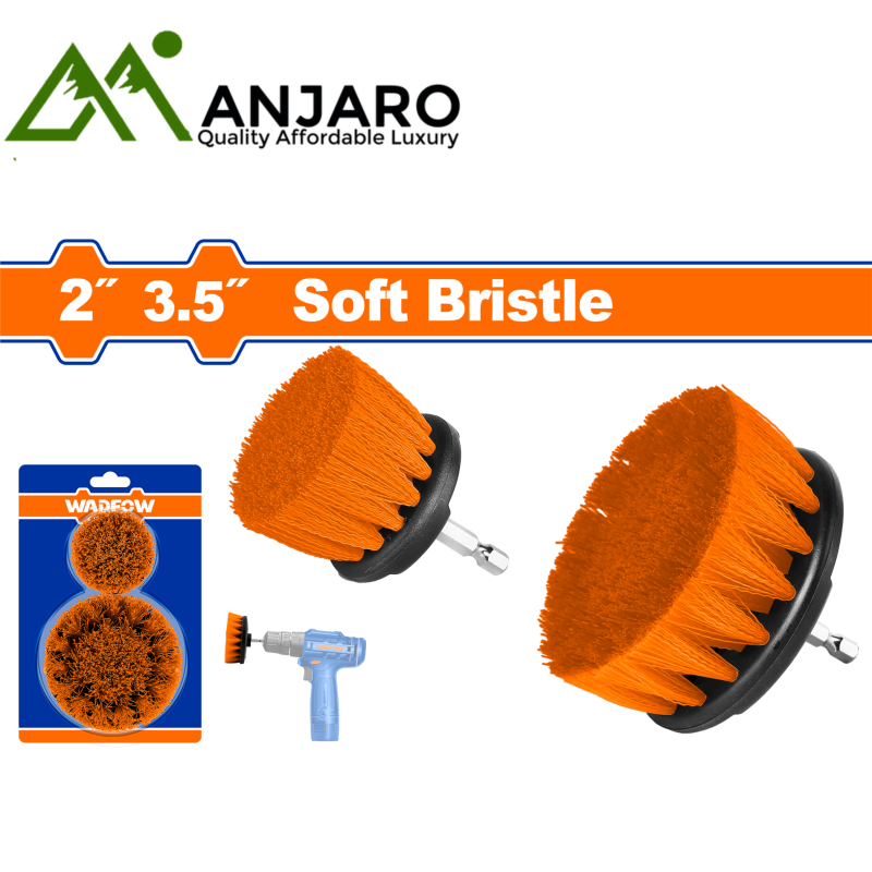 WND1401 2 Pcs Soft Bristle Brush Set